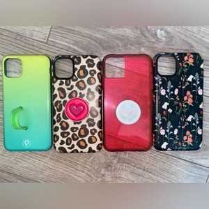 iPhone 11 Pro Max lot Loopy Case, Leopard, neon pink, case, and Floral case